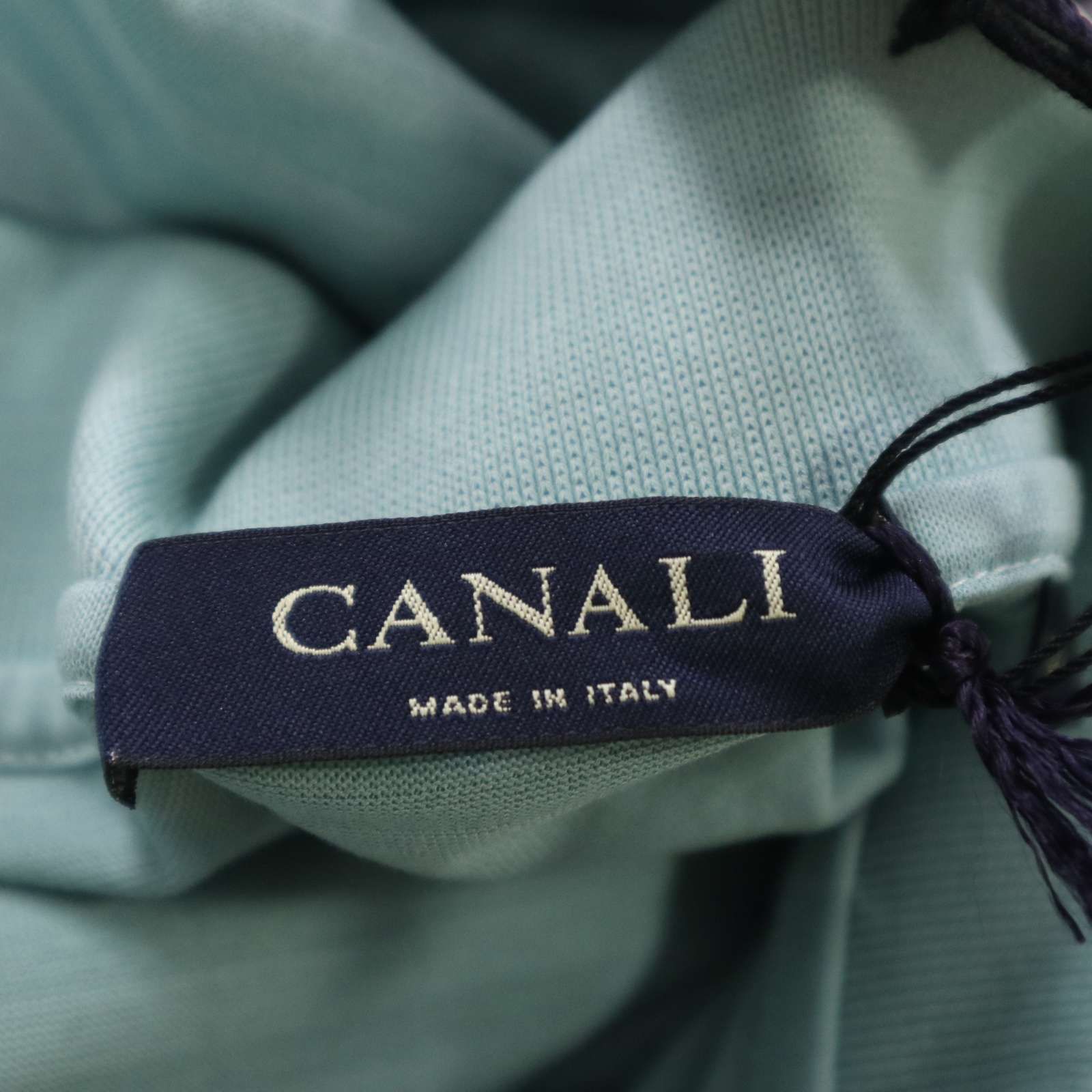 新品 イタリア製】 CANALI カナーリ 春夏☆ 半袖 ボーダー ポロシャツ 