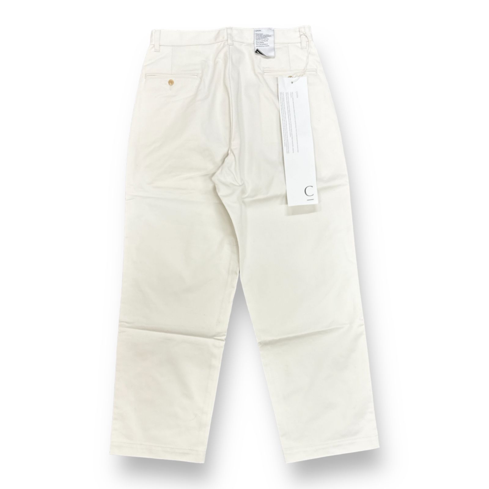 定価29700円 新品 CIOTA スビンコットン ツータックチノパンツ オフ