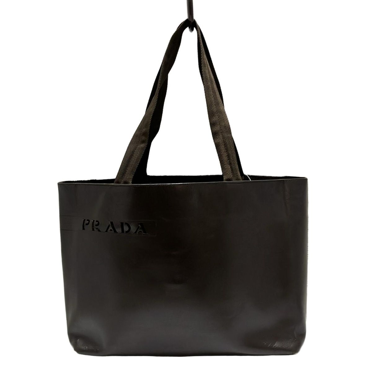 3月限定価格 PRADA レザートートバッグ ブラウン プラダトート