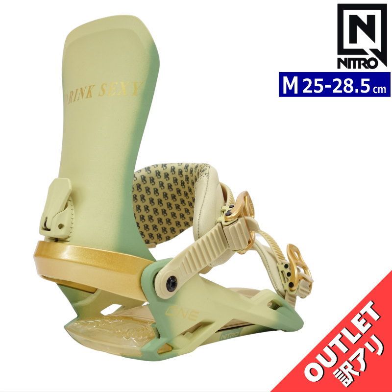 【OUTLET】 23-24 NITRO  ONE カラー:NITRO   X Drink Sexy Mサイズ ナイトロ メンズ スノーボード バインディング 型落ち