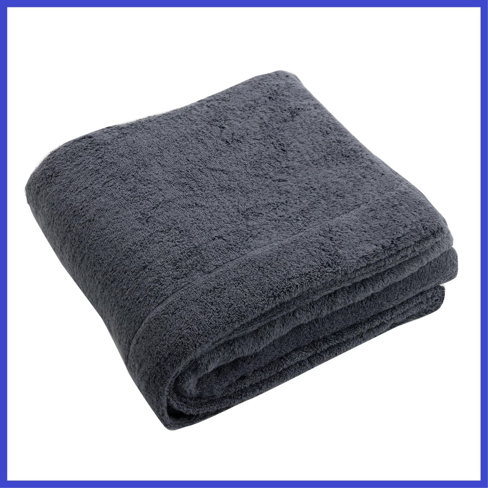 ムコタオル タオルケット シングル 約136×190cm 厚手 触り心地 ふわふわ 綿 泉州タオル 洗える 無地 1枚 チャコール