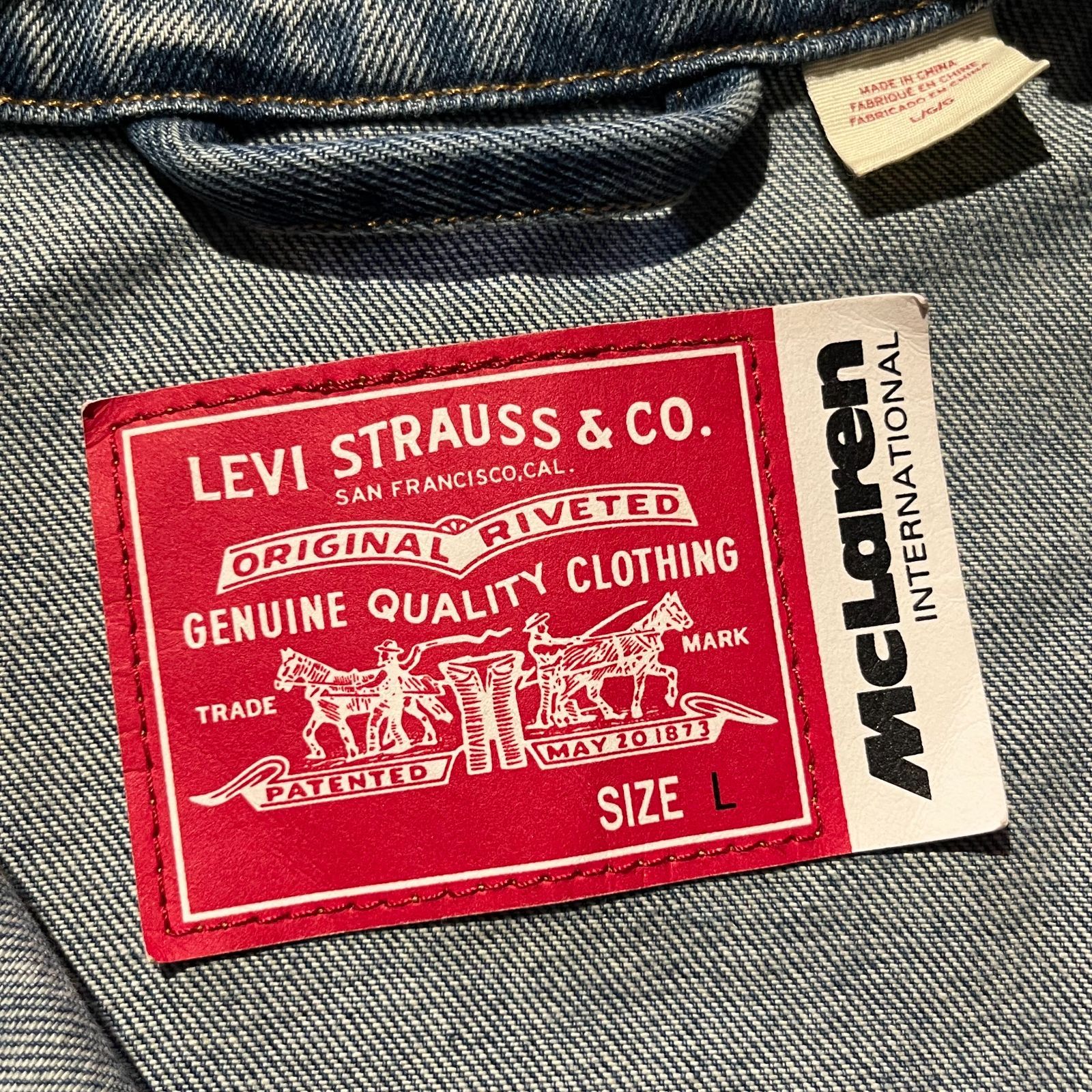 LEVI’S マクラーレンコラボ デニムジャケット トラッカージャケット LEVI'S マクラーレンコラボ デニムジャケット トラッカー