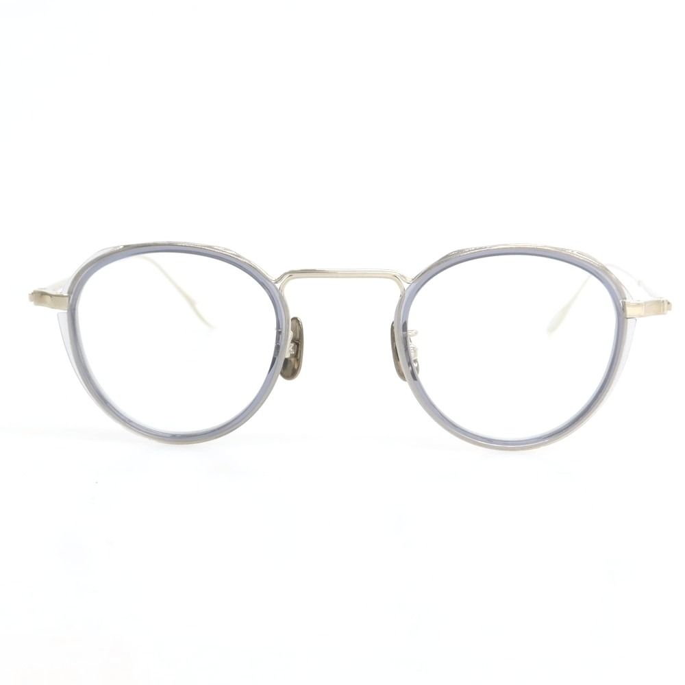 ユウイチ トヤマ YUICHI TOYAMA U-119 F.Marcel チタン メガネ クリアグレーxシルバー サイズ44□24 145 メンズ