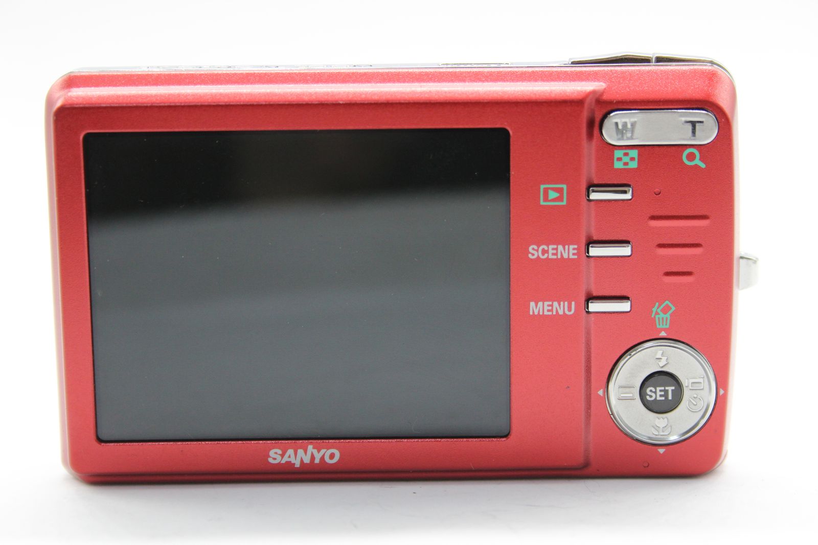 【美品 返品保証】 サンヨー SANYO Xacti DSC-X1200 レッド 3x バッテリー付き コンパクトデジタルカメラ  s5995