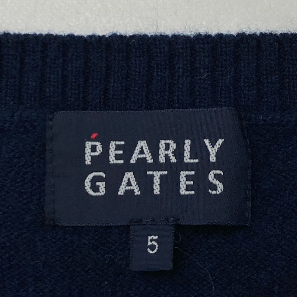 サイズ：5 PEARLY GATES パーリーゲイツ 25周年 カシミヤ ニット