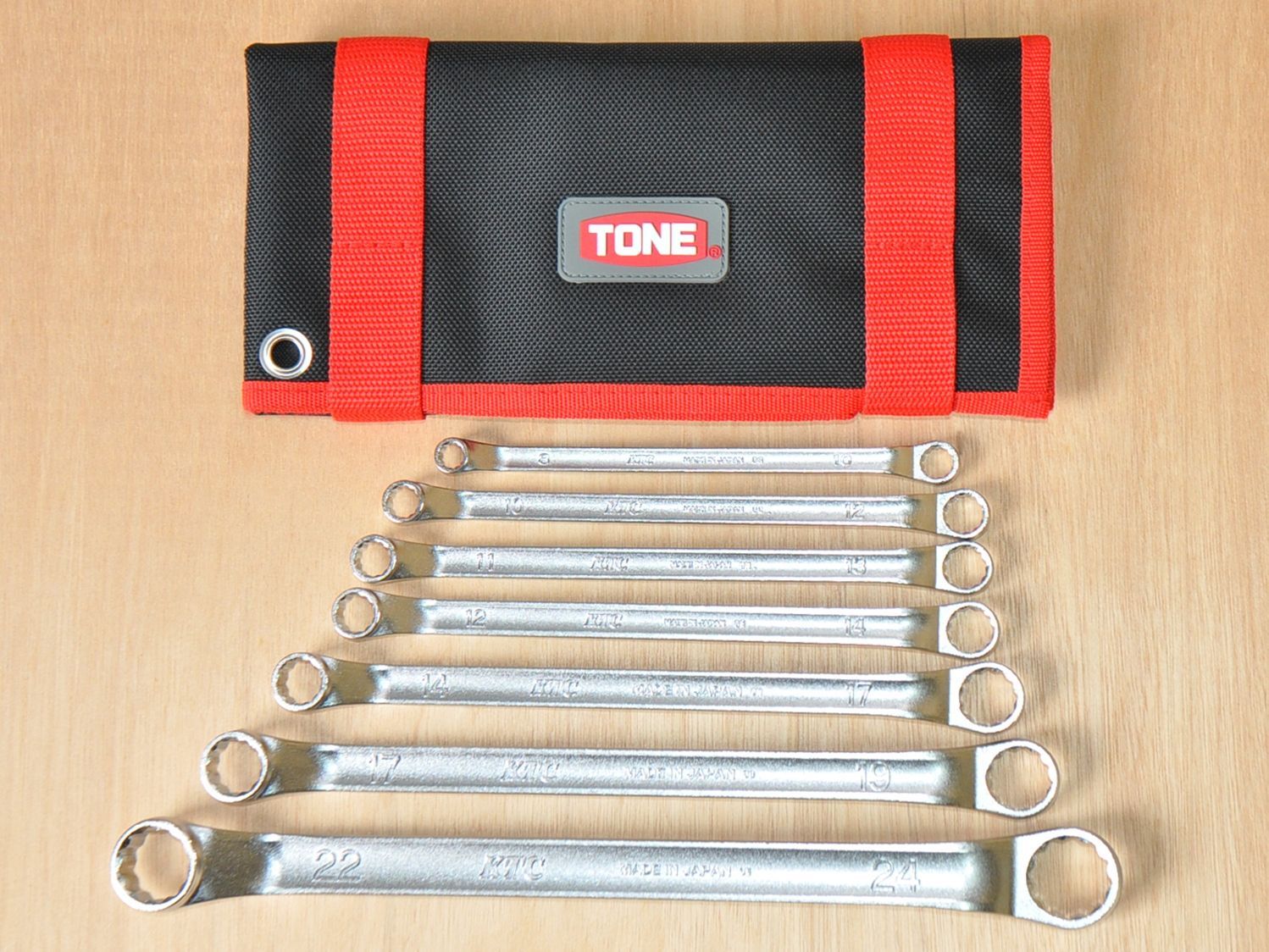 TONE 布袋 BNRM7L 大 KTC ロング メガネレンチ 7本 セット TONE 布袋 BNRM7L 大 KTC ロング メガネレンチ 7本 セット - メルカリ