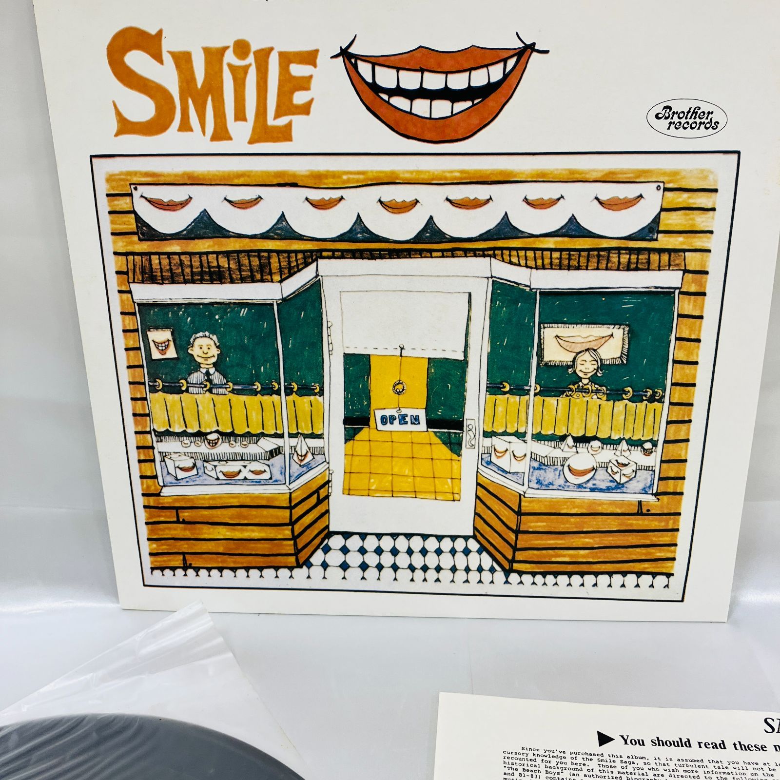 未開封LP ◆ ブライアン・ウィルソン　スマイル　ビーチ・ボーイズ A【LP レコード】The Beach Boys ビーチ・ボーイズ SMILE