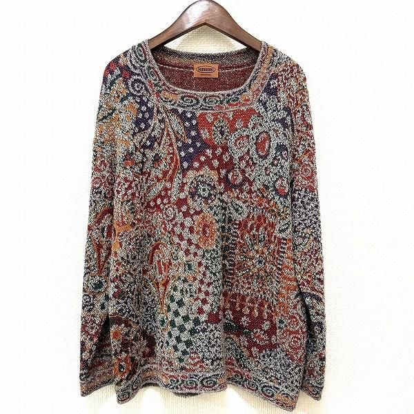 wnc ミッソーニ MISSONI ニット・セーター 46 マルチ 総柄 アルパカ混