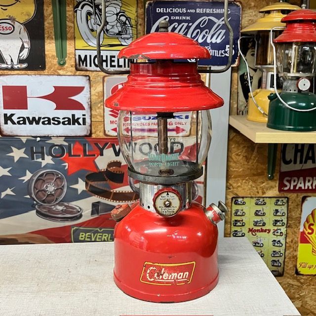 1955年12月 コールマン 200A ランタン（イエローボーダー） u23 コールマン Coleman ランタン 200A イエローボーダー 1955年9月 整備