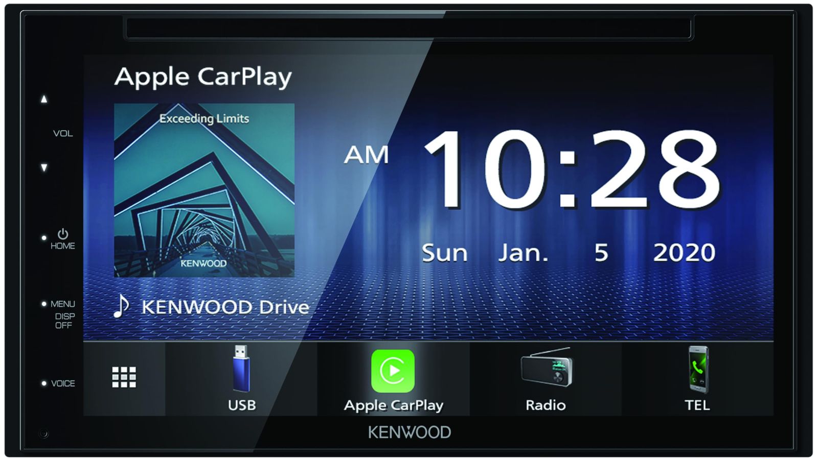 ケンウッド Kenwood ステリモ対応ディスプレイオーディオ 7インチ DDX5020SR DVD CD USB Bluetooth Apple CarPlay Android Auto対応 スマートフォン連携 KENWOOD