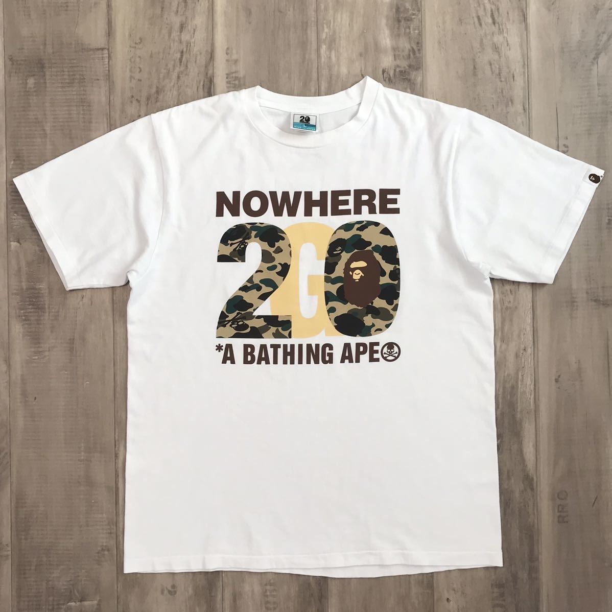 A BATHING APE アベイシングエイプ 20周年記念 MANKEY TEE マンキー