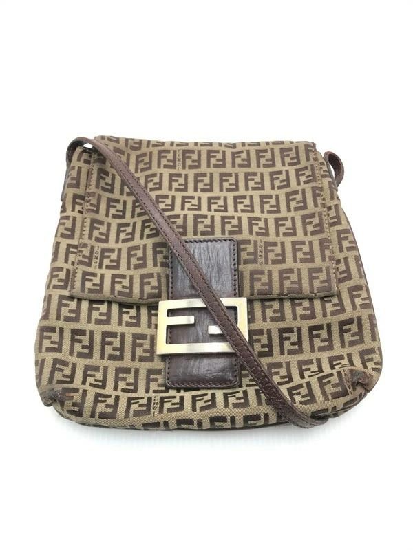 専用❗️美品♡FENDI ✨フェンディ　アクセサリーポーチ ズッカ柄 FF 筒型 美品 フェンディ アクセサリーポーチ FF ズッカ柄 ロゴ金具