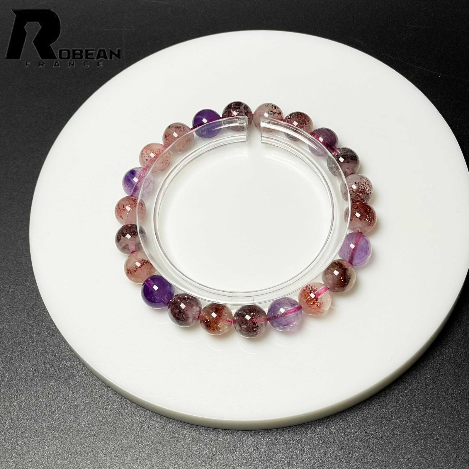 一点限り】 逸品 EU製 ☆ROBEAN・スーパーセブン☆パワーストーン 
