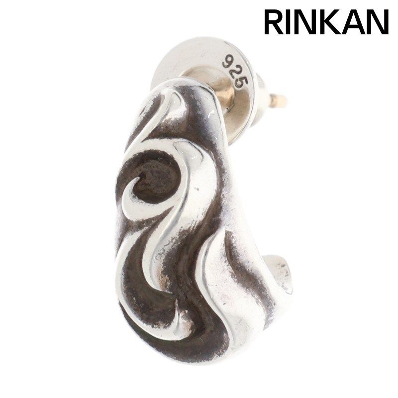 クロムハーツ CARVED TEARDROP|カーブドティアドロップ シルバーピアス メンズ