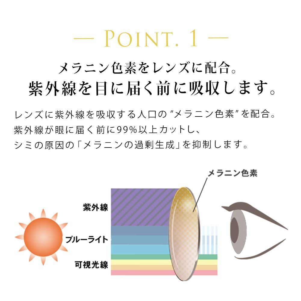 紫外線カット メラニンサングラス
