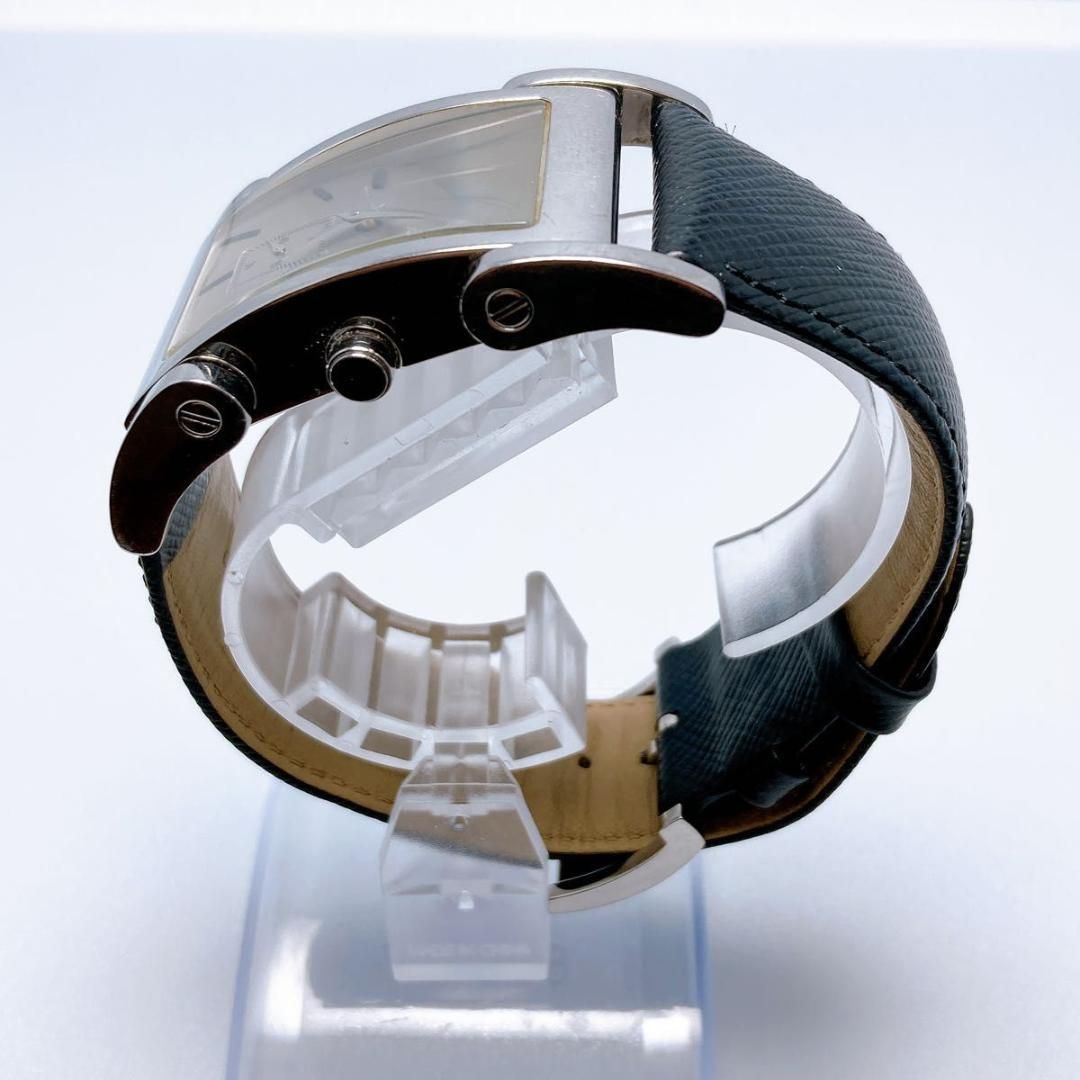 38【希少】バーバリー BU1100 スクエア スモセコ クォーツ 腕時計 38