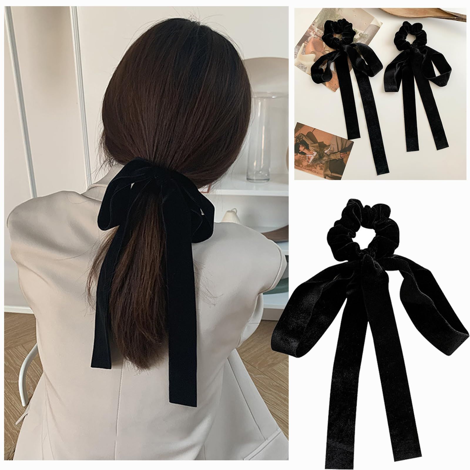 ユ様専用（仮）【完売品】LETICIAブラックベルベットリボンヘア