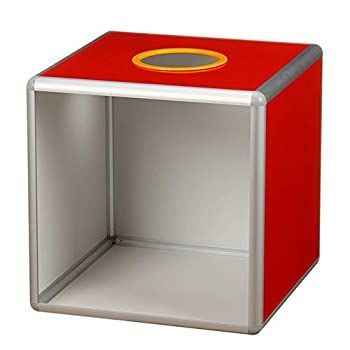 【中古】(非常に良い)(FUPUONE) 抽選箱 抽せんボックス 大中小 投票箱 くじ引き 中が見える 3サイズ 中型 (25cm)