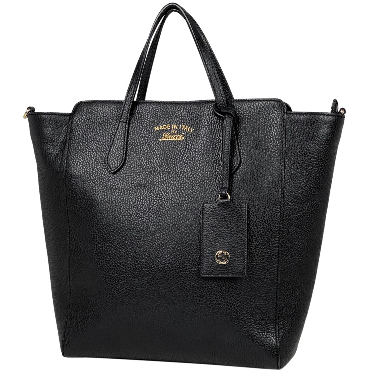 グッチ GUCCI スウィング トートバッグ 2WAY ショルダーバッグ 肩掛け トートバッグ レザー ブラック 368824 レディース 【中古】