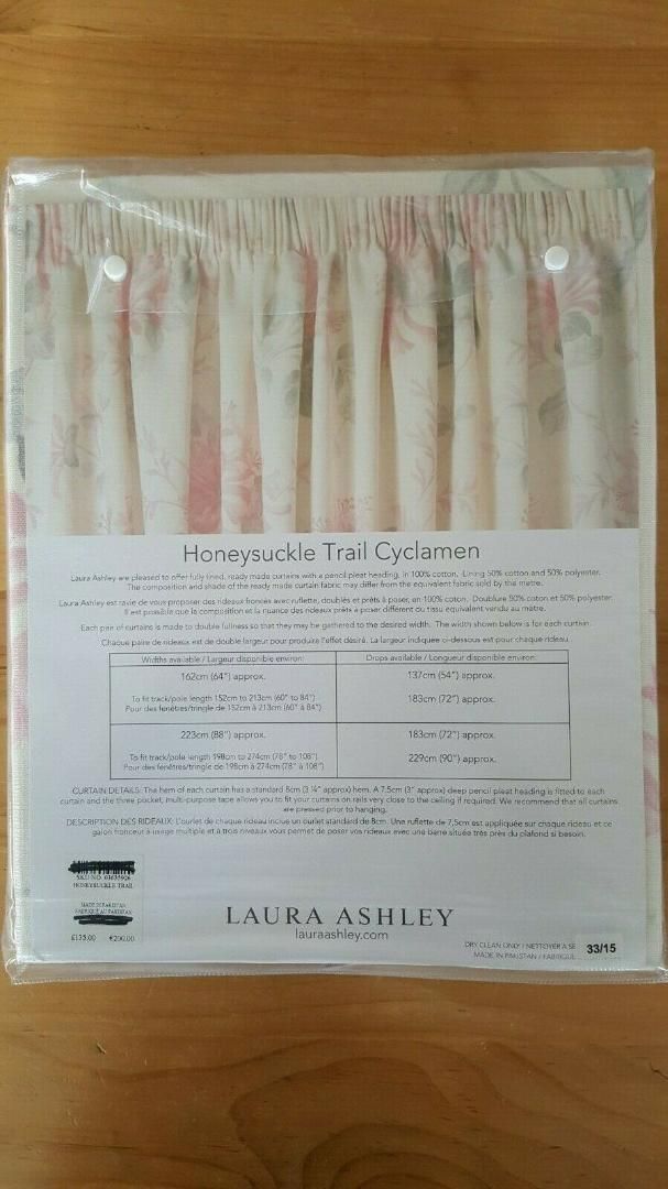 LAURA ASHLEY - ローラアシュレイ ハニーサックルカーテン Print Story】 #11 Honeysuckle Trail | Laura Ashley | ローラ