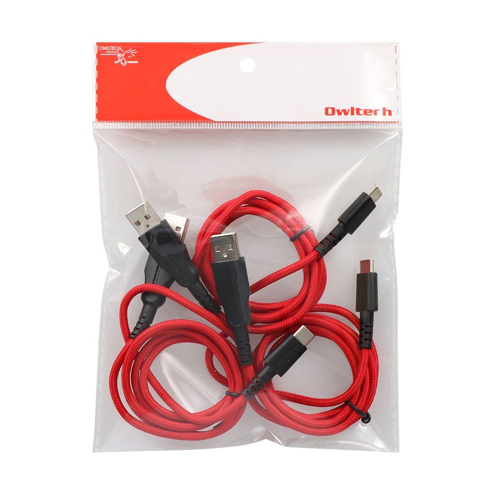 owlte出品　3点セット アウトレット/お得な3本セット！】急速充電3A対応 Type-A to C