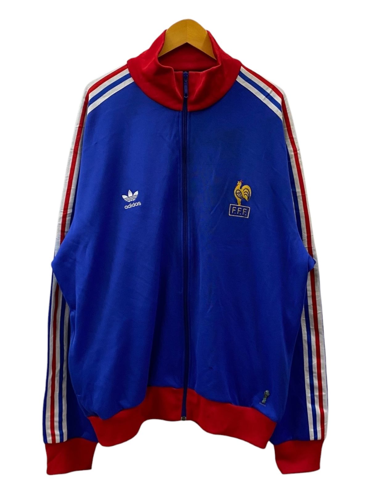 adidas フランス代表　トラックジャケット　Oサイズ　トリコロール adidas (アディダス) 国別 フランス製 トラックジャケット