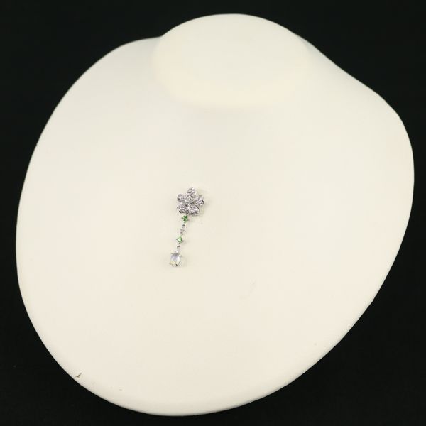 ピンクサファイア 0.30ct ムーンストーン グリーンガーネット ダイヤ  