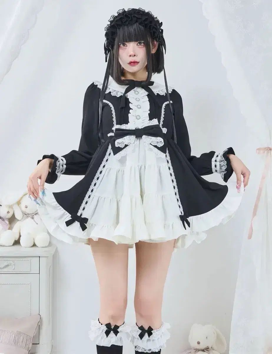 ディアマイラブ プリンセス ティアード ラダー レース フリル ワンピース 量産型