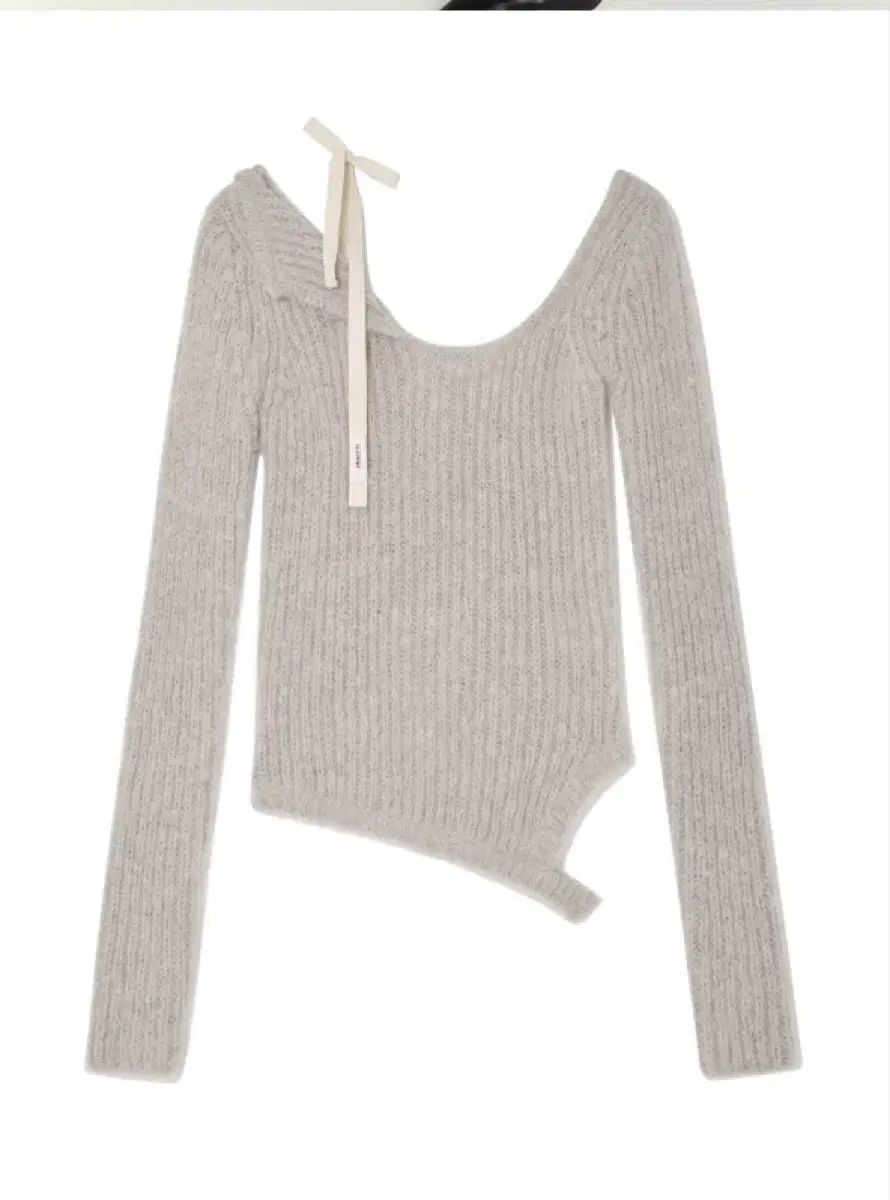 GLOWNY(グロウニー) ISA ASYMMETRICAL KNIT TOP ( FOG ) - メルカリ