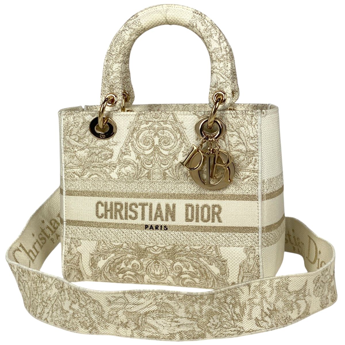 【残りわずか】 Dior レディース ドウェイスライド Dway Slide Camel Calfskin and Embroidered Cotton | DIOR