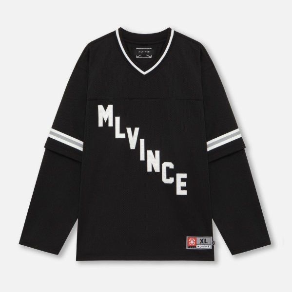 mlvince LAYERED L/S FOOTBALL SHIRT Mサイズ