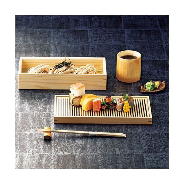 ヤマコー 用美 業務用 桧 糸格子盛器 深型 yamaco27538