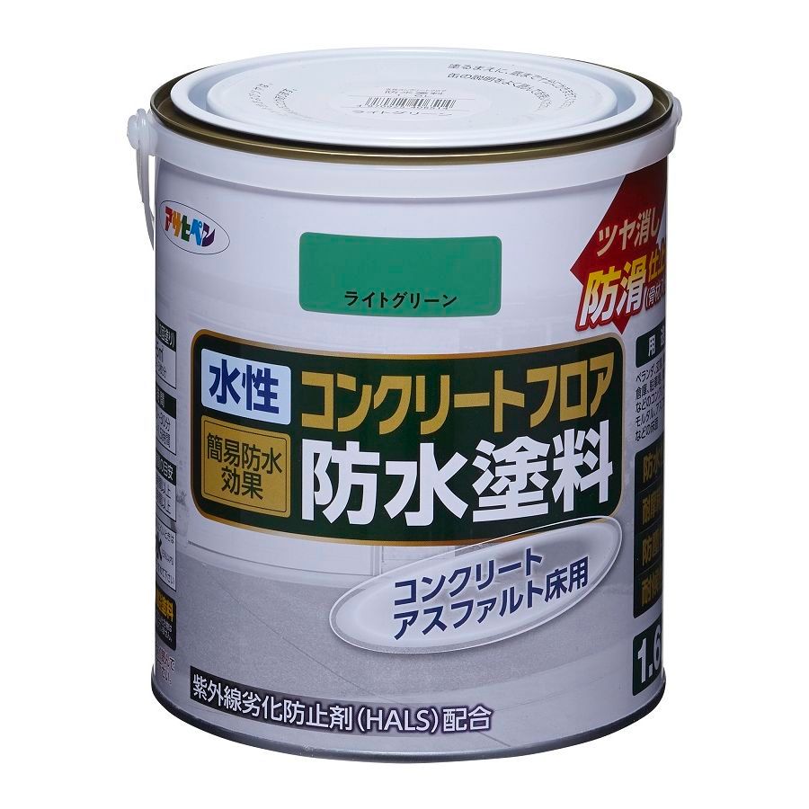 アサヒペン 水性 コンクリートフロア 防水塗装 滑り止め モルタル アスファルト 床 ツヤ消し ライトグレー 10L 20〜29平米 送料無料 アサヒペン 水性 コンクリートフロア 防水塗装 滑り止め モルタル