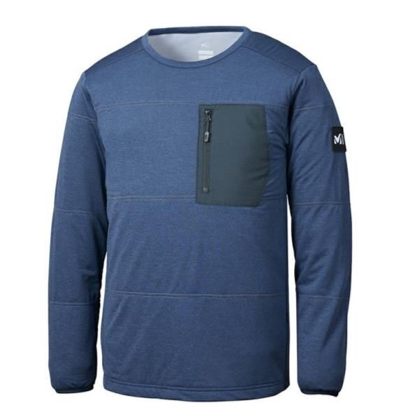 アルファ ライト スウェット ロンT メンズ トレーナー メンズ スウェット ALPHA LIGHT SWT II CREW HEATHER NAVY JSM 14CD