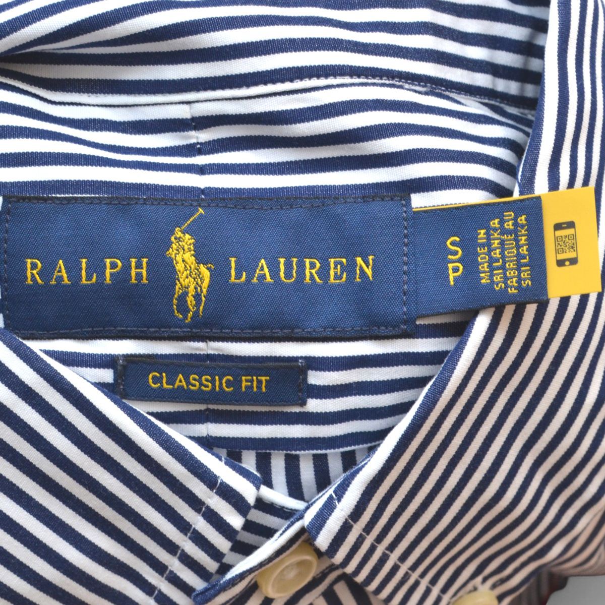 【未使用ほぼ新品に近い★人気の太ストライプ】ラルフローレンボタンダウンシャツ★7 RALPH LAUREN ラルフローレン ボタンダウンシャツ ストライプ