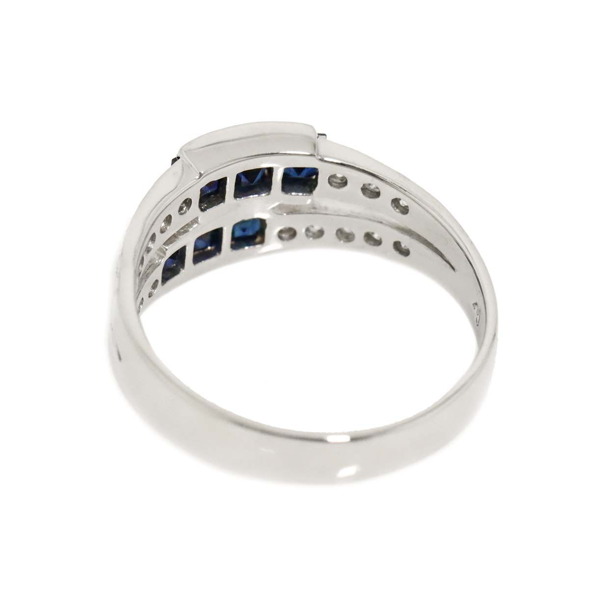 15号 サファイヤ 1.01ct ダイヤ 【ラテックス】 0.30ct Pt プラチナ 