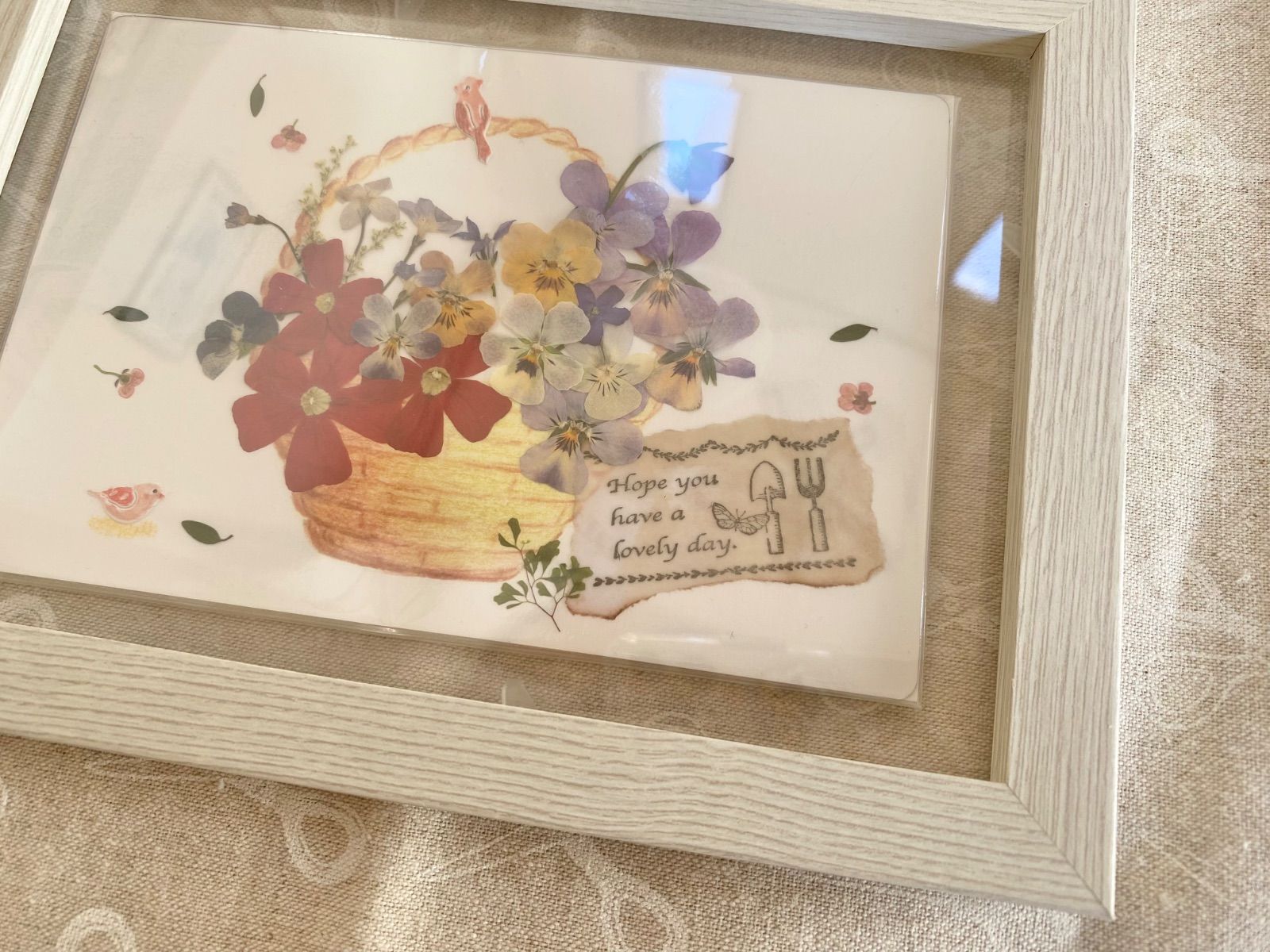 押し花アート コラージュ インテリア雑貨 インテリア絵画 プレゼント