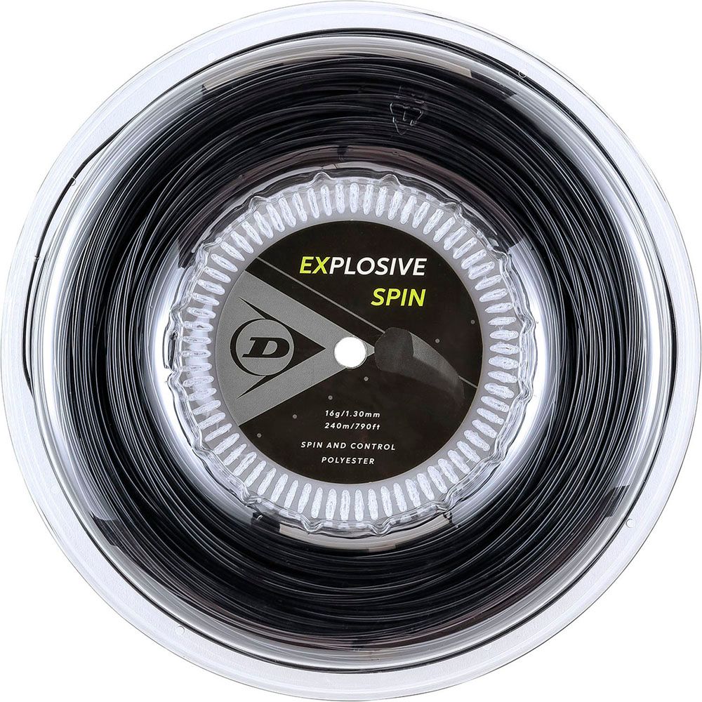 ダンロップ DUNLOP テニス テニス ストリング ポリエステル系 モノフィラメント エクスプロッシブ スピン 240m DST12001 079 ブラック