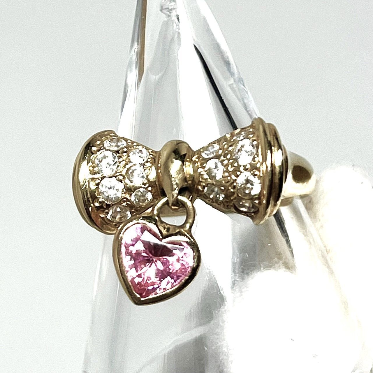 値下げ！STAR JEWELRY スタージュエリー リボンモチーフ リング K14YG