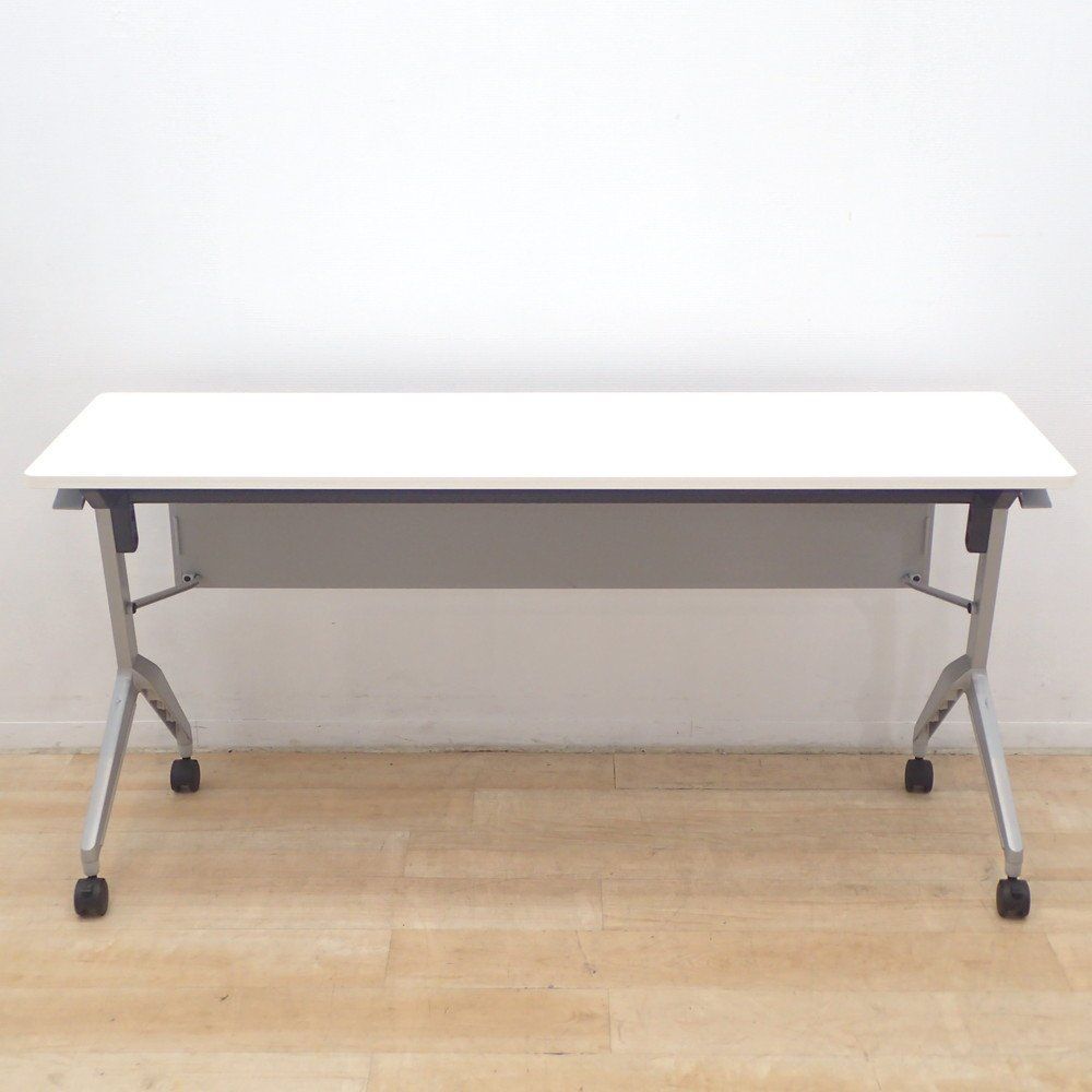 KOKUYO コクヨ リーフライン スタックテーブル KTT-1202PAW W1500 D450 H720 ホワイト ミーティングテーブル 会議 EG18225 オフィス家具