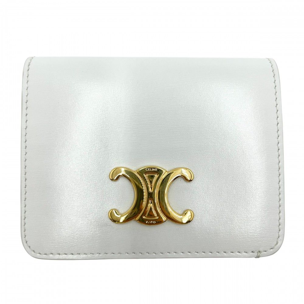 在庫一掃】 セリーヌ 三つ折り財布 レディース トリオンフ コンパクト  