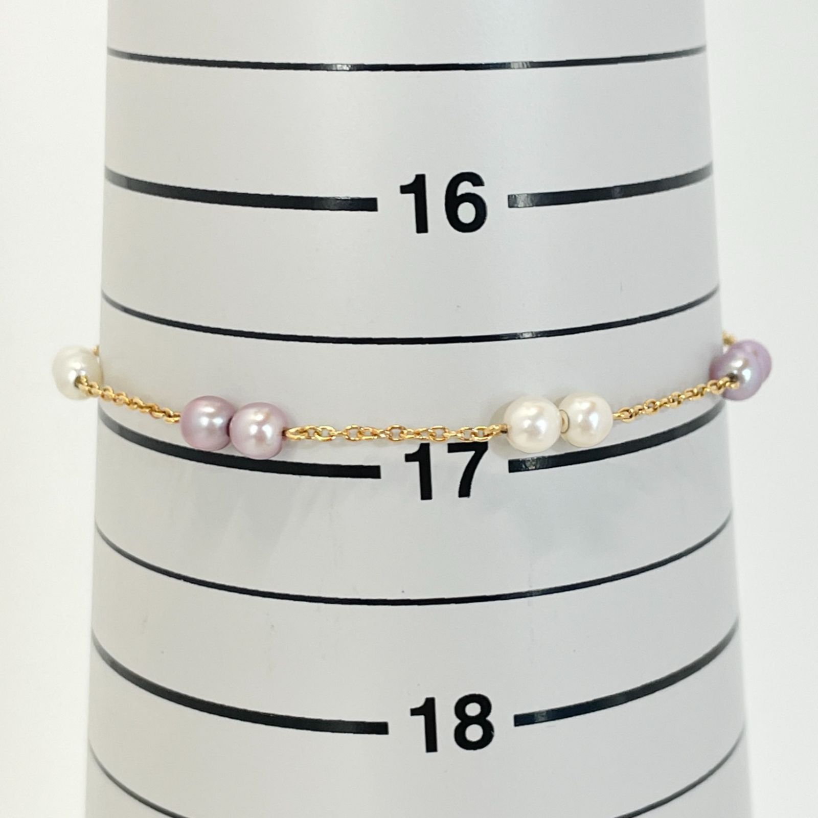 タサキ K18 ベビーパール ステーション ブレスレット タサキ K18 ベビーパール ステーション ブレスレット