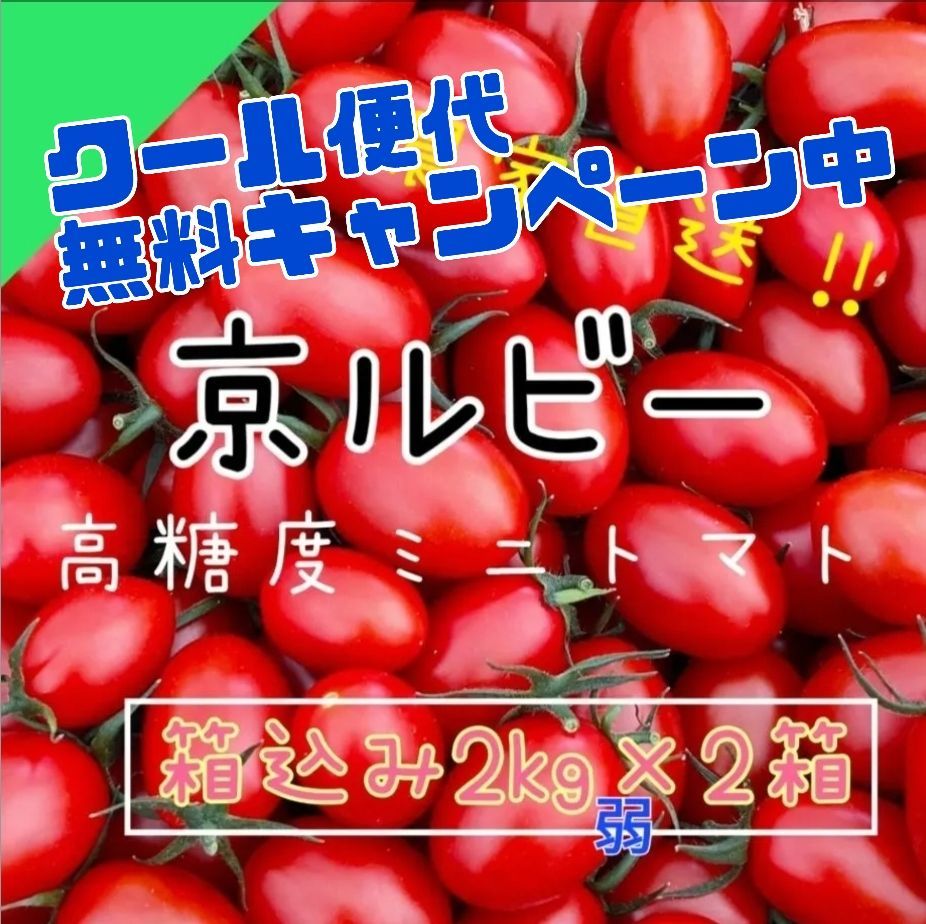 2枚で送料無料 高糖度フルーツトマト 4kg - 通販