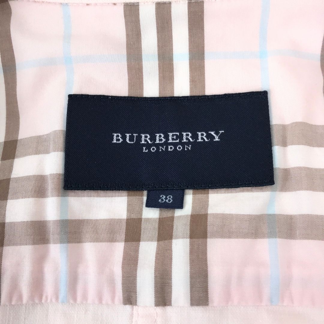 BURBERRY ピンクベージュ ダウンジャケット 38 BURBERRY ピンクベージュ ダウンジャケット 38