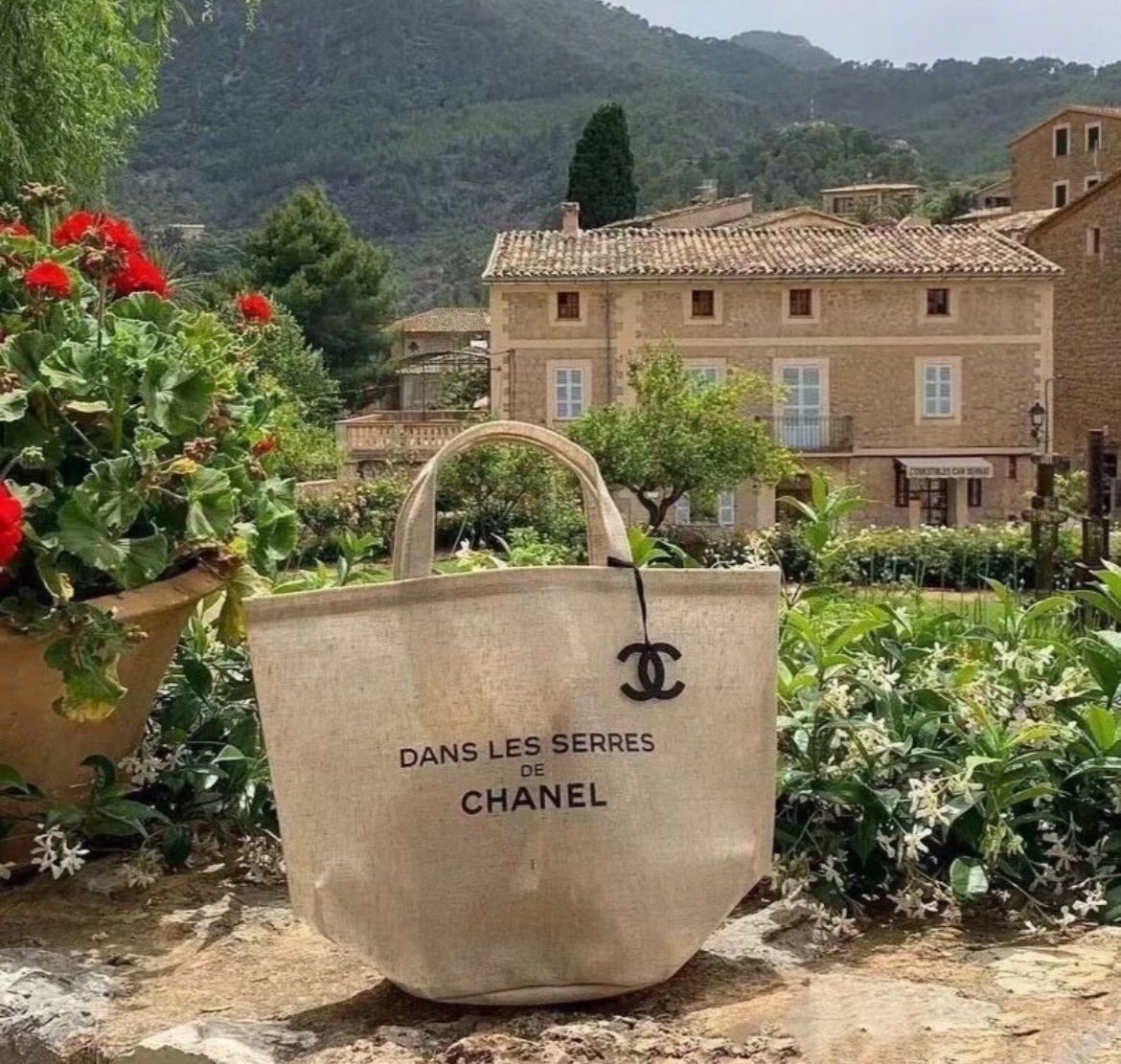 ノベルティ 麻 CHANEL トートバッグ リネン - メルカリ