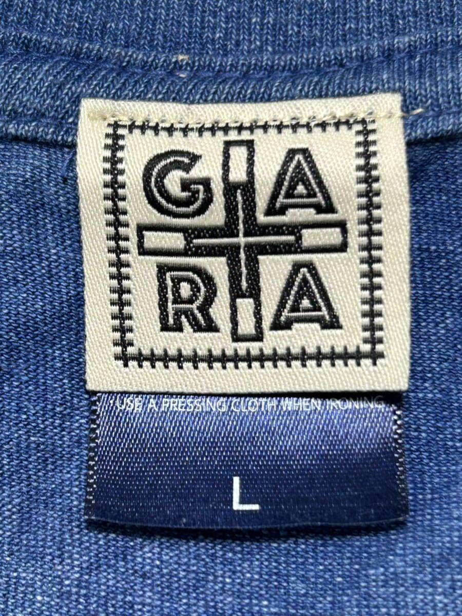新品 定価19800円 GARA ライト インディゴ 半袖 Tシャツ ガラ 