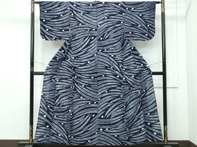 平和屋着物 上 夏物 浴衣 有松鳴海絞り 露芝文 綿 CZAA3717s5