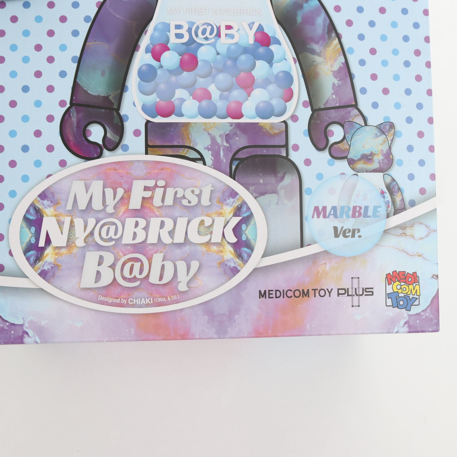 MEDICOM TOY(メディコムトイ)BE@RBRICK MY FIRST NY@BRICK B@BY MARBLE Ver. 100% &  400% コラボ CHIAKI 千秋