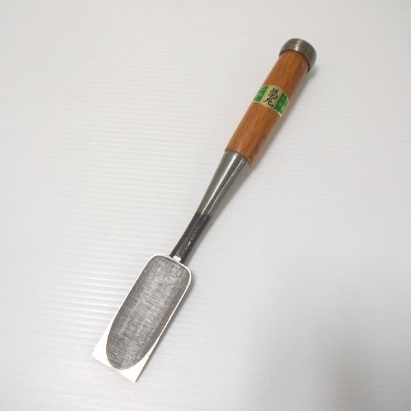 菊花 在銘 叩き鑿 1寸2分 約36mm 追入れノミ のみ 大工道具 ≡DT5918