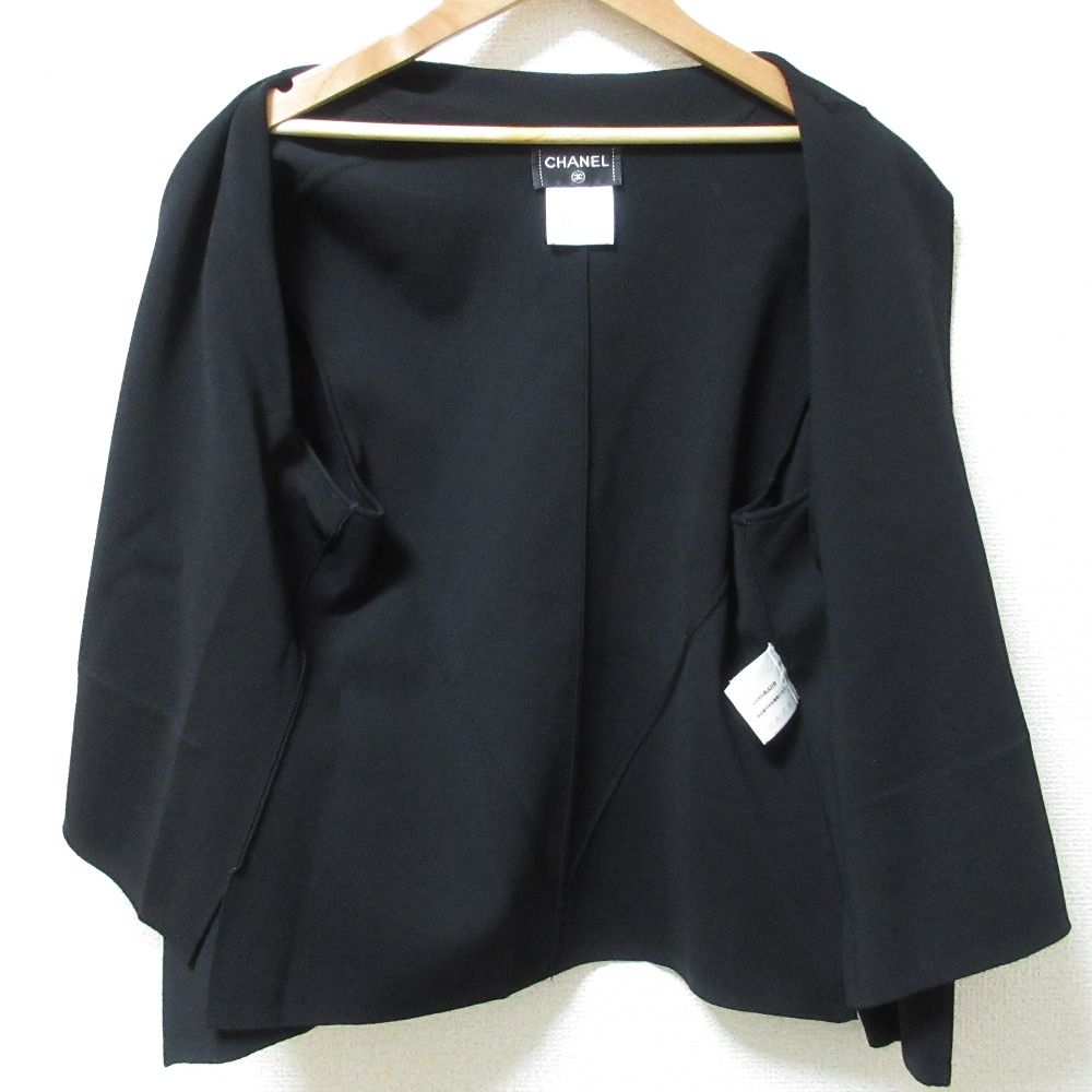 美品 CHANEL シャネル ココマークボタン フェイクポケット ニット  